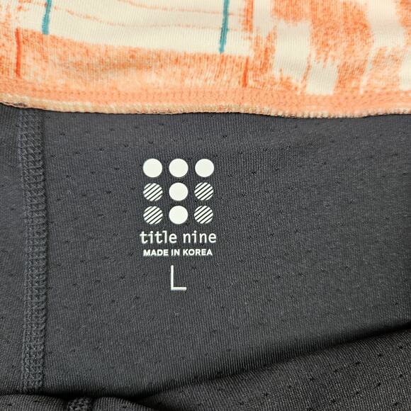 Title Nine Womens Skort Large Golf Tennis Activewear Orange Aztec Preppy Buttah - Picture 4 of 11